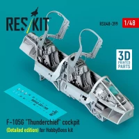 Reskit U48399 F-105G 'Thunderchief' cockpit - Detailed edit 1/48
