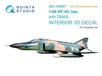 Quinta studio QD+48687 RF-4C Phantom II (late с DMAS) (Hasegawa) (с 3D-печатными деталями) 1/48