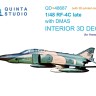 Quinta studio QD+48687 RF-4C Phantom II (late с DMAS) (Hasegawa) (с 3D-печатными деталями) 1/48