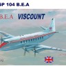 Mach 2 MACHGP104 Vickers Viscount 700 with decals for British European Airways 1/72