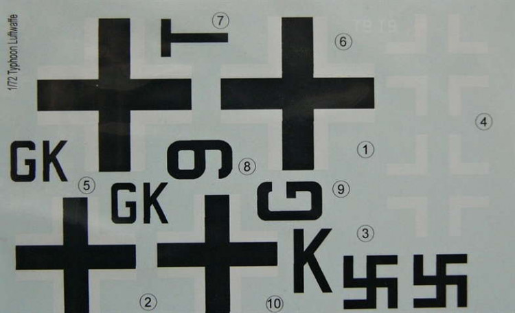 LF Model C4868 Decals H.Typhoon Mk.1b Zirkus Rosarius (HAS) 1/48