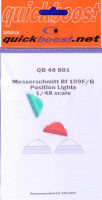 QuickBoost QB48801 Bf 109F/G position lights (EDU) 1/48