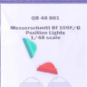 QuickBoost QB48801 Bf 109F/G position lights (EDU) 1/48