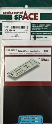 Eduard 3DL32034 A6M5 Zero seatbelts SPACE (TAM) 1/32
