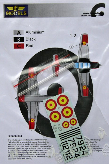 LF Model C7252 Decals T-34A Mentor over Spain (HAS) Part I. 1/72