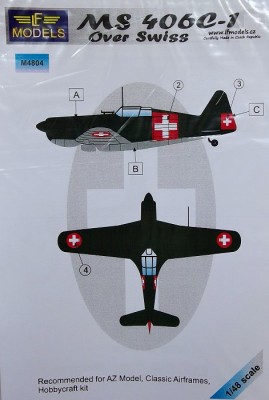 LF Model M4804 Mask MS 406C-1 over Swiss (AZMO/CAF) 1/48