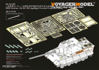 Voyager Model PE351087A WWII German Sd.Kfz.186 Jagdtiger Porsche Production Basic (B ver include Gun Barrel )(DRAGON 6051 6351 6493 6925) 1/35