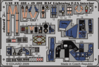 Eduard FE488 BAC Lightning F.2A interior S.A. AIR