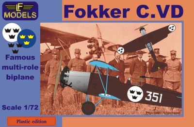 LF Model P7204 Fokker C.VD - Sweden (4x camo) 1/72
