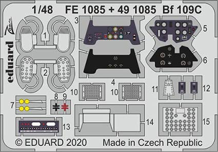 Eduard FE1085 1/48 Bf 109C (MSVIT)