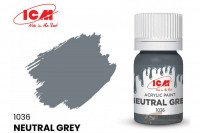 ICM C1036 Нейтрально-серый(Neutral Grey), краска акрил, 12 мл