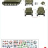 Star Decals 72-A1034 US M4A1 Sherman. 75th-D-Day-Special.Normandy and France in 1944.3rd Armored Division, 66th Armored Regiment, 70th Tank Battalion, 741st Tank Battalion 1/72