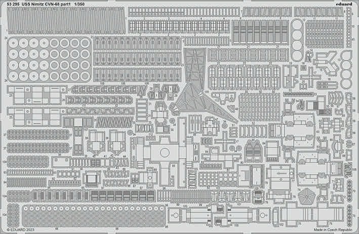 Eduard 53295 SET USS Nimitz CVN-68 part 1 (TRUMP) 1/350