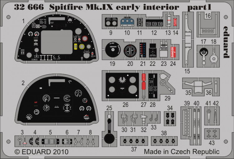 Eduard 32666 Spitfire Mk.IX early interior S.A. TAM