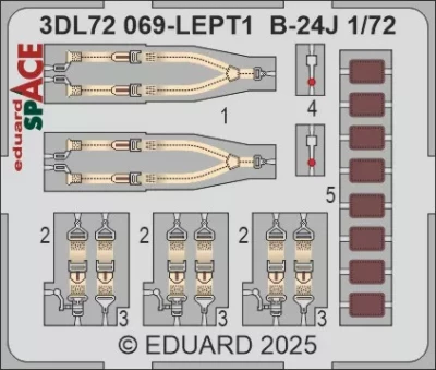 Eduard 3DL72069 B-24J SPACE (HAS) 1/72