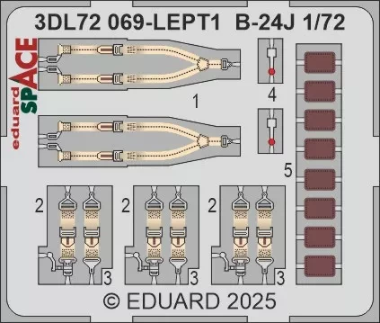 Eduard 3DL72069 B-24J SPACE (HAS) 1/72