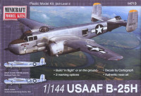 Minicraft MI14713 USAF B-25H Medium Bomber 1:144