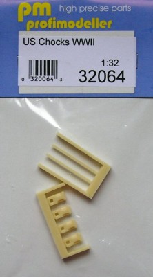 Profimodeller PFM-32064 1/32 US Chocks WWII (2 pairs)