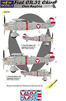 Lf Model C44104 Decals Fiat CR.32 Chirri over Austria 1/144