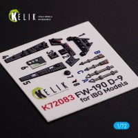 Reskit K72083 Fw 190 D-9 interior 3D decals (IBG) 1/72