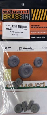 Eduard 648735 BRASSIN OV-10 wheels (ICM) 1/48