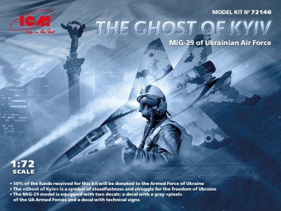 ICM 72140 MiG-29 Ukrainian A.F. 'THE GHOST OF KYIV' 1/72