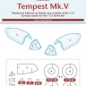 Peewit M72301 Canopy mask Tempest (AIRFIX) 1/72