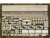White Ensign Models PE 0781 LAKE CUTTER/BANFF ESCORT SLOOP *NO instructions..parts list only* 1/700