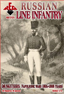 Red Box 72131 Napoleonic Russian Line Infantry (Musketeers) 1805-1808 1/72