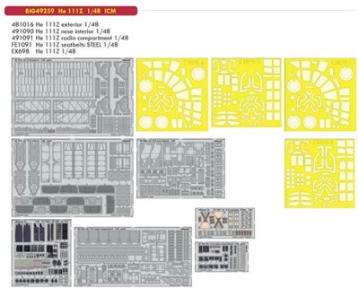 Eduard BIG49259 1/48 He 111Z (ICM)