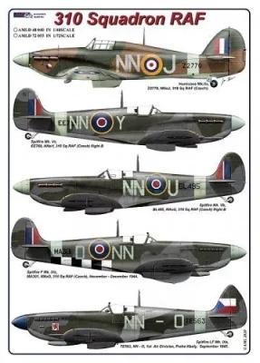 AML AMLD48040 Decals 310 Squadron RAF 1/48