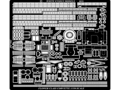 White Ensign Models PE 35171 FLOWER CLASS CORVETTE for the Mirage kits 1/350