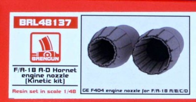 Brengun BRL48137 GE F404 eng.nozzle for F/A-18 A/B/C/D Hornet 1/48