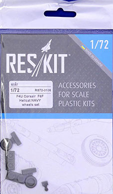 Reskit RS72-0106 F4U Corsair/F6F Hellcat NAVY based wheels set 1/72