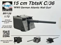 Planet Models MV72126 15cm TbtsK C/36 German WWII Atlantic Wall Gun 1/72