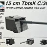 Planet Models MV72126 15cm TbtsK C/36 German WWII Atlantic Wall Gun 1/72