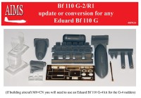 Aims AIMS48P024 Messerschmitt Bf-110G-2/R1 update or conversion for any Eduard Bf-110G 1/48
