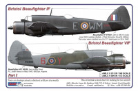 AML AMLC72009 Декали Bristol Beaufighter IF&VIF Part I. 1/72