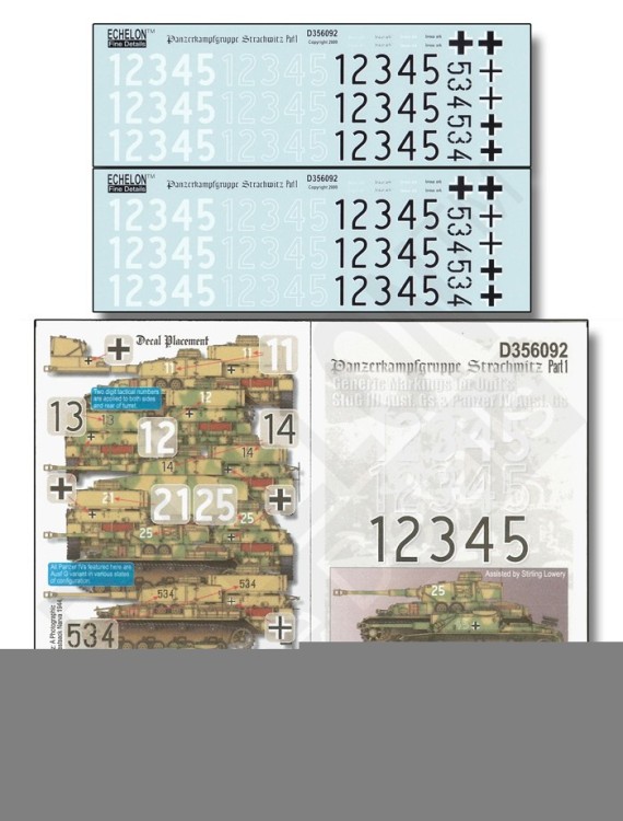 Echelon FD D356092 Panzerkampf-gruppe Strachwitz (Part 1) 1/35