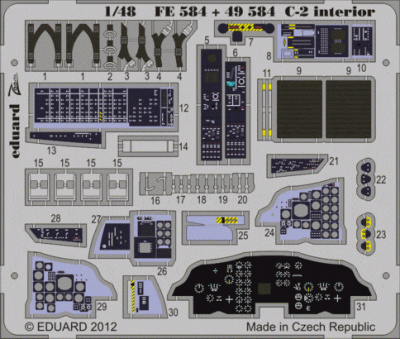 Eduard 49584 C-2 interior S.A. 1/48