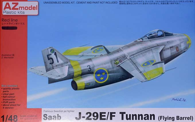 Az Model 48066 1/48 SAAB J-29F Tunnan (re-edition) 1/48