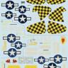 Print Scale 72-128 P-47D Thunderbolt Razorback Aces over Europe Part1 Wet decal 1/72