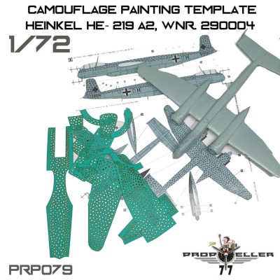 77 Propeller 77PRP079 Heinkel He-219 A2 Camo paint.templates Vol.1 1/72