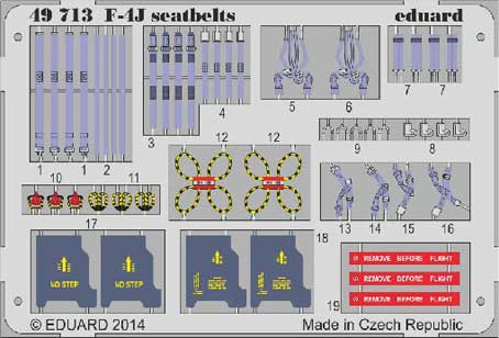 Eduard 49713 F-4J seatbelts