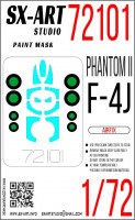 SX Art 72101 Окрасочная маска F-4J Phantom II (Academy) 1/72