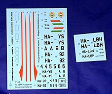 HAD 144052 Decal Tu-134/Tu-134A Government Planes 1/144