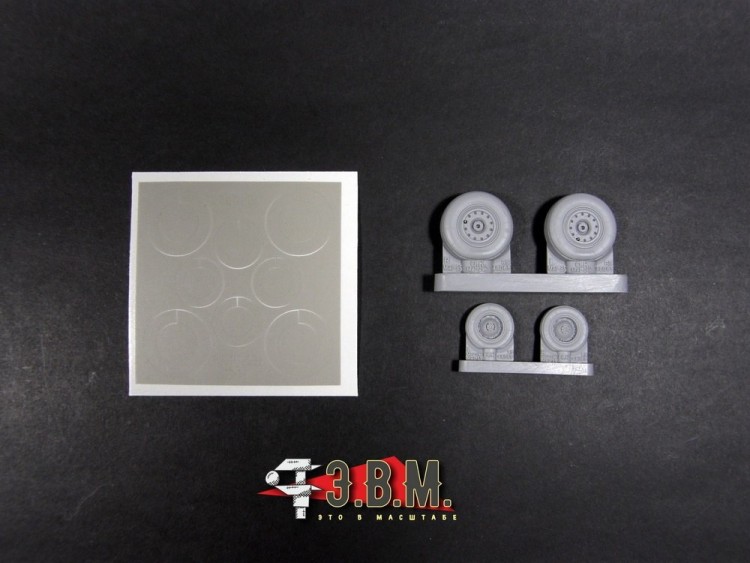 ЭВМ RS48065 МиГ-29К/КУБ, МиГ-35 колеса шасси 1/48