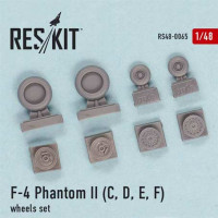 Reskit RS48-0065 F-4 Phantom II C,D,E,F) wheels set (FUJI,REV) 1/48
