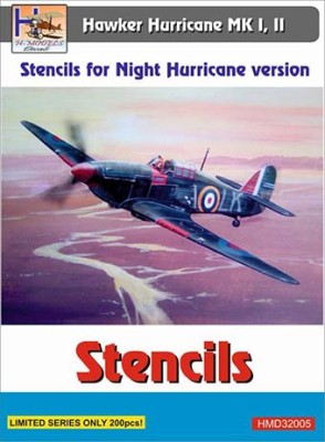 Hm Decals HMD-32005 1/32 Stencils H.Hurricane Mk.I,II Night version