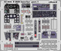 Eduard 32835 1/32 Фототравление для F-86D interior S.A. (интерьер)